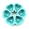 Six-hole love silicone cake pan diy baking cake mold kitchen utensils
