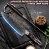 8 Inch Japanese Chef Knife, 10CR15MOV Damascus Rose Pattern Blade With Sheath, Ultra Sharp Professional Kitchen Slicing Knife