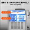VEVOR Commercial Ice Cream Machine, 21 QT/H Yield, 1800W 3-Flavor Countertop Soft Serve Ice Cream Maker, 2 x 4L Hopper 2 x 1.8L Cylinder