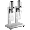 VEVOR Milkshake Maker, Double-Head Milkshake Machine, 560W Milkshake Mixer, Malt Maker with 800ml Cups (Stainless Steel/PC)