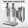 VEVOR Milkshake Maker, Double-Head Milkshake Machine, 560W Milkshake Mixer, Malt Maker with 800ml Cups (Stainless Steel/PC)