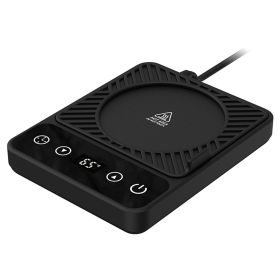 Desktop Electric Mug Warmer Auto Shut Off Timer Setting 6 Temperature Levels Cup Warmer for Milk Tea Cup Heating Plate (Option: Black)