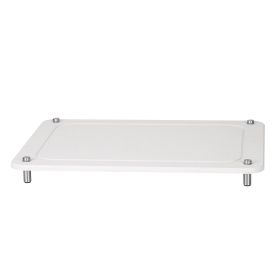 Stone Dish Drying Mats Home Dish Quick Drying Stone Pad Diatomaceous Earth Draining Mat with Anti-Slip Stainless Steel Feet (Option: White)