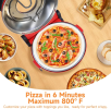 PSP001Cb (LM12DTW) 1200W Portable Mesa Pizza Machine 12 inch Electric pizza oven Single Temperature Pizza Machine 450