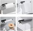 Paper Towel Holder Under Cabinet, Adhesive Stainless Steel Paper Towel Rolls Holder Wall Mount for Kitchen Bathroom