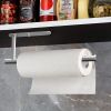 Paper Towel Holder Under Cabinet, Adhesive Stainless Steel Paper Towel Rolls Holder Wall Mount for Kitchen Bathroom