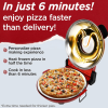 PSP005Cr Double Temperature Control Red Pizza Machine 1200W Portable Pizza Machine 12 inch Electric pizza oven 450¬∞C