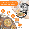 PSP005Cr Double Temperature Control Red Pizza Machine 1200W Portable Pizza Machine 12 inch Electric pizza oven 450¬∞C