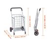 Folding Shopping Cart Grocery Utility Cart with Rolling Swivel Wheels