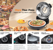 PSP005Cr Double Temperature Control Red Pizza Machine 1200W Portable Pizza Machine 12 inch Electric pizza oven 450¬∞C